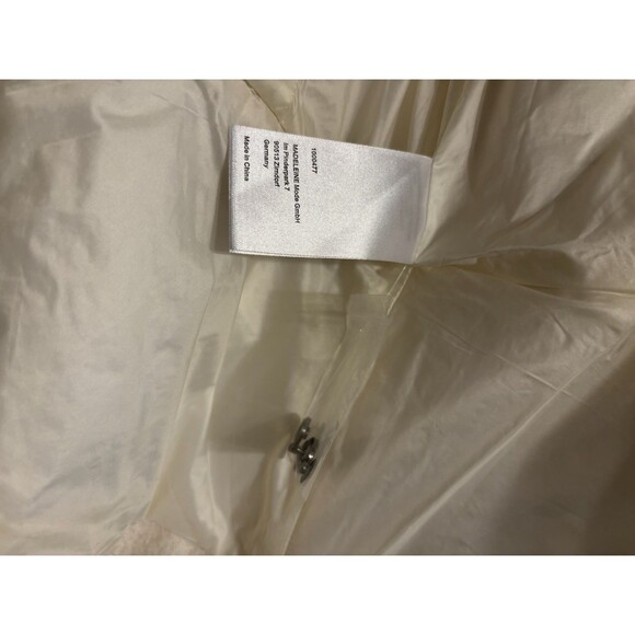 Madeleine 12 Medium Ivory Cream Jacket Coat Wool Zip - Picture 5 of 6